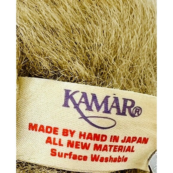 Vintage Kamar Bear Plush Stuffed Teddy 10 Inch Japan Air Brushed Honey Color - Picture 8 of 10